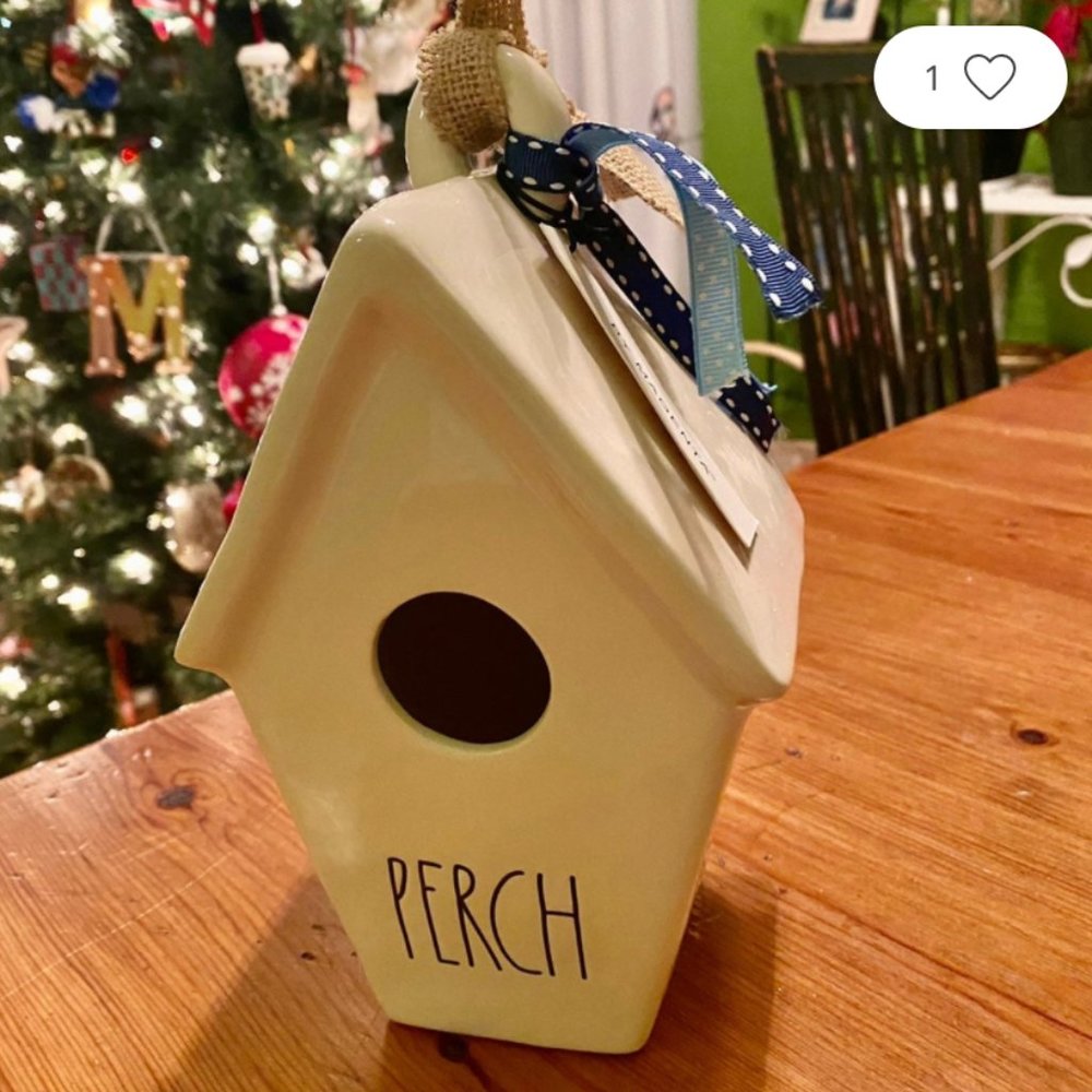 Rae Dunn "perch" birdhouse